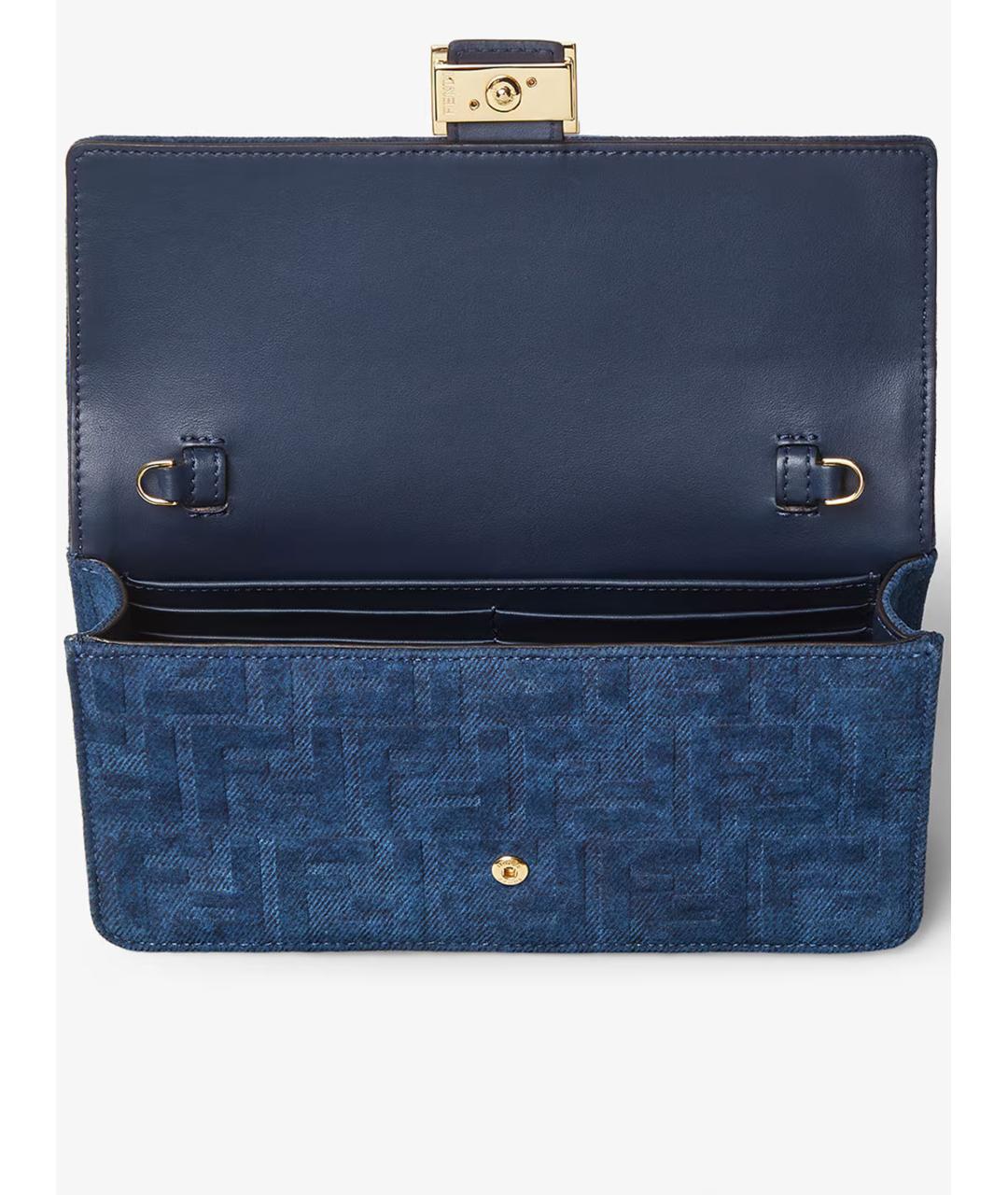 FENDI Синяя сумка через плечо, фото 4