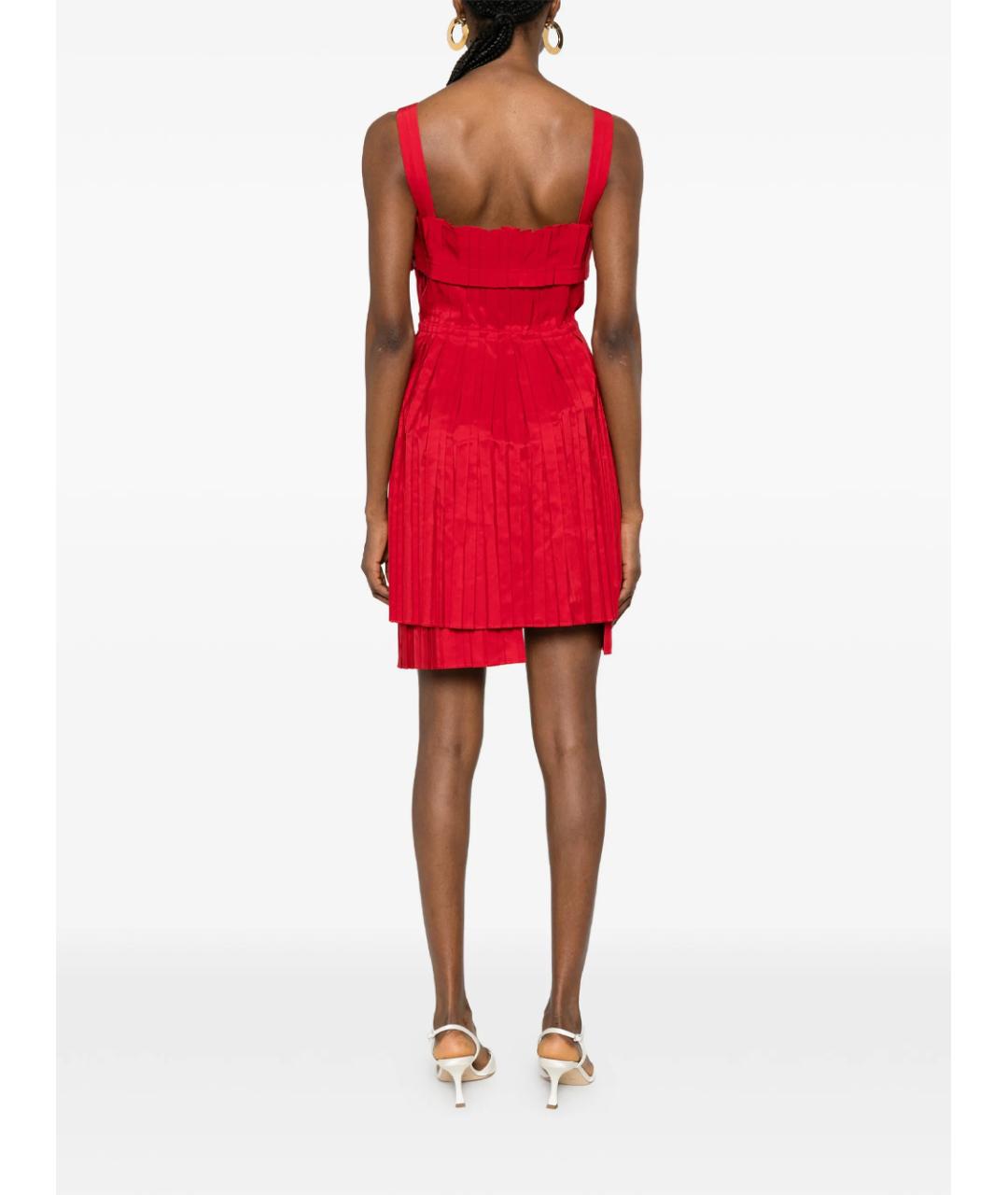 FENDI Красное полиэстеровое повседневное платье, фото 3