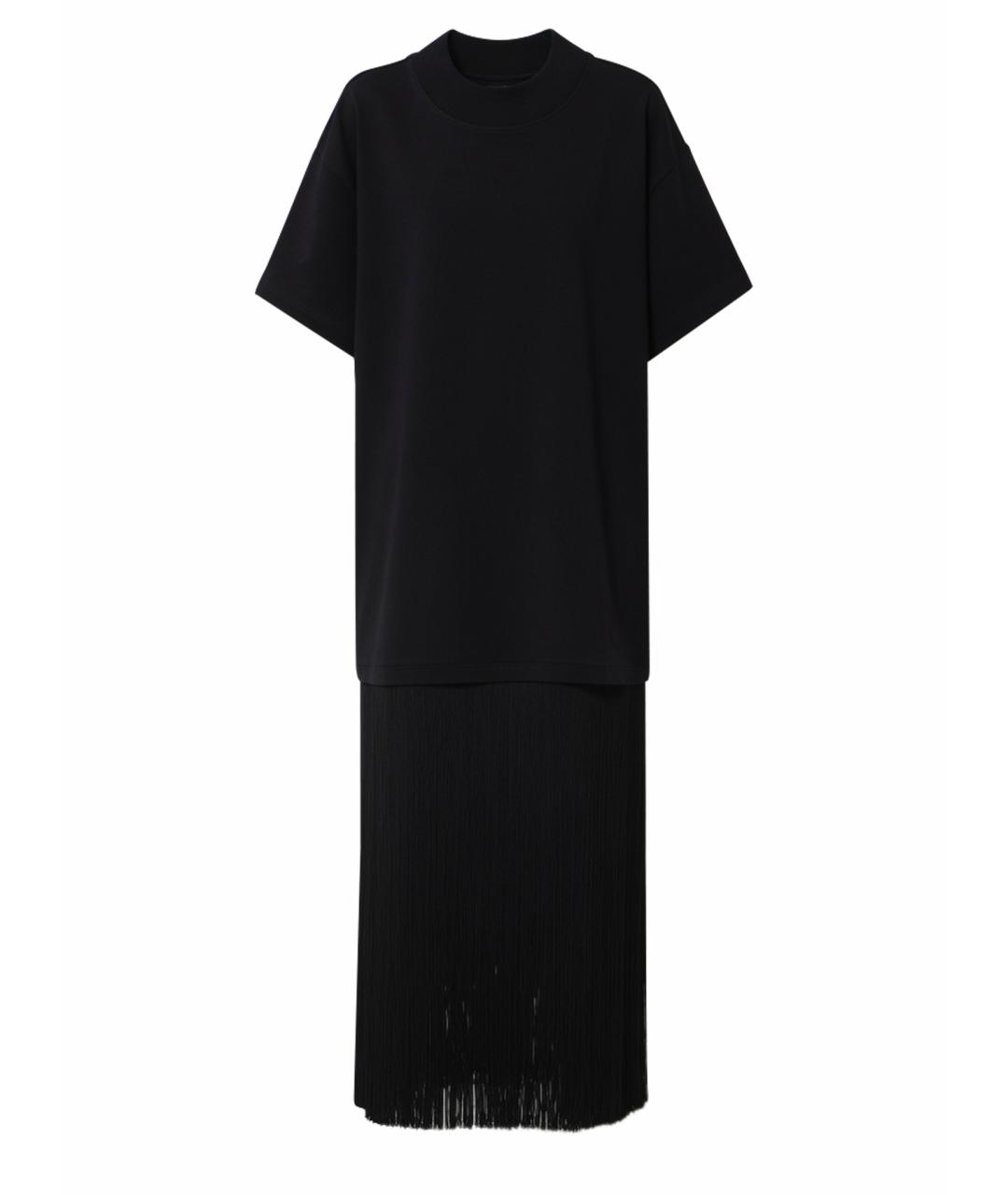 ALAIA Черное хлопковое повседневное платье, фото 1