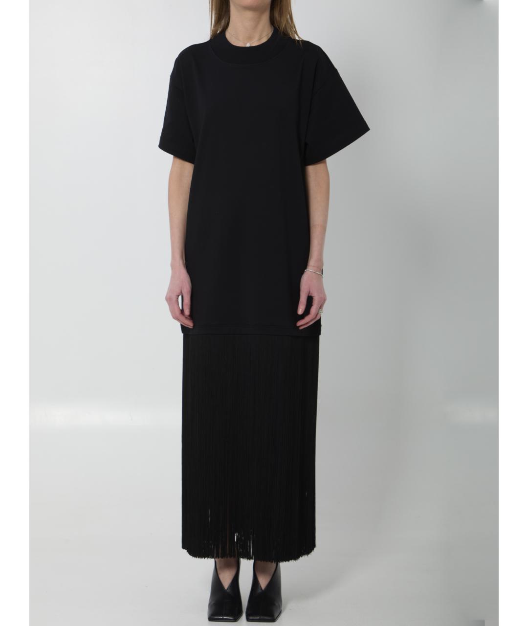 ALAIA Черное хлопковое повседневное платье, фото 5