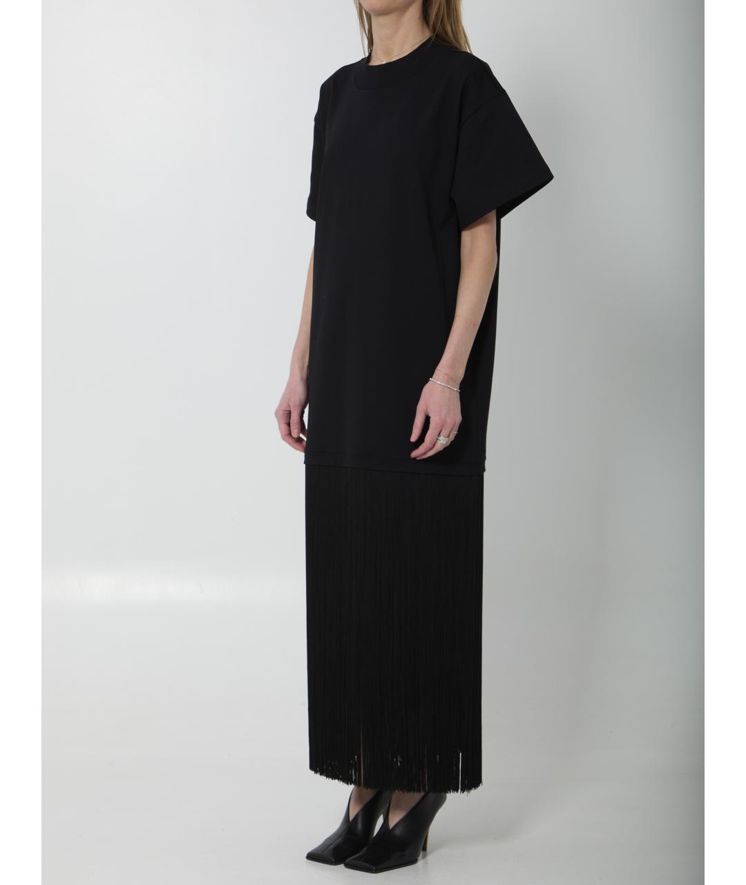 ALAIA Черное хлопковое повседневное платье, фото 2