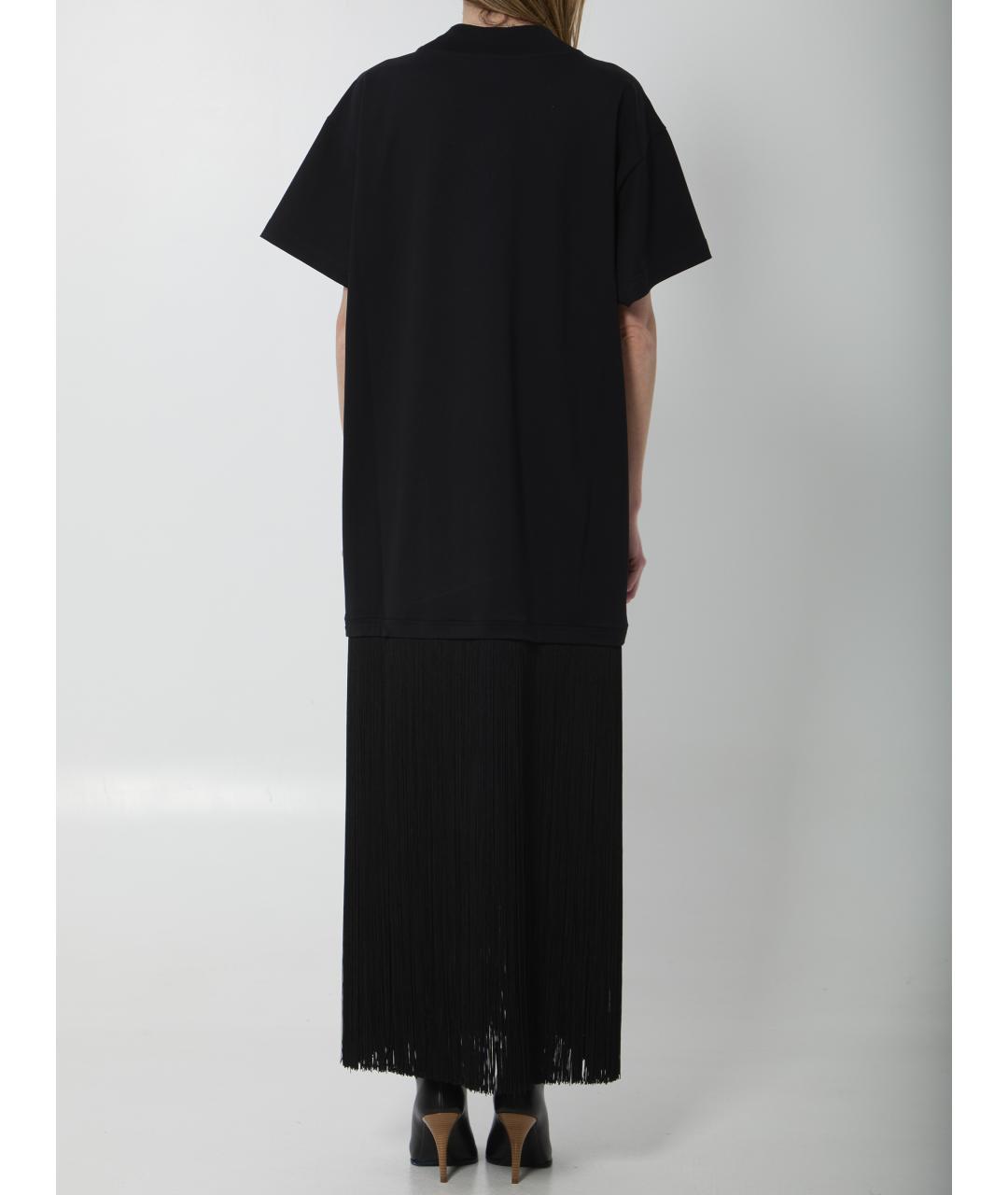 ALAIA Черное хлопковое повседневное платье, фото 4