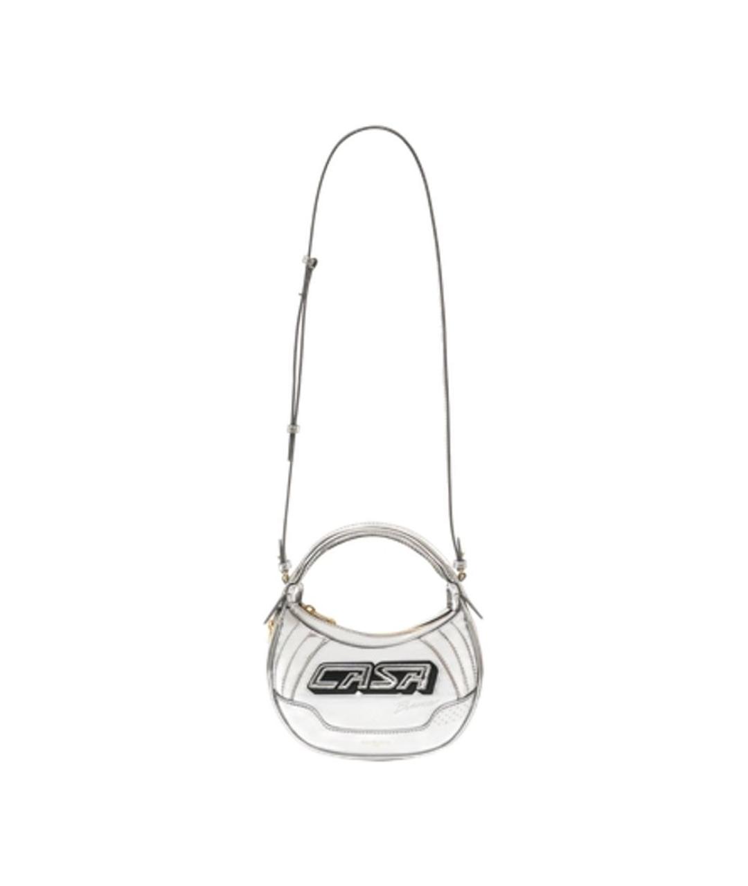 CASABLANCA Серебряная кожаная сумка через плечо, фото 1