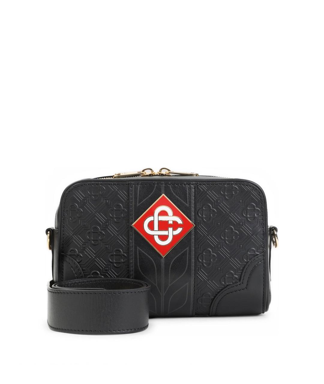 CASABLANCA Черная кожаная сумка на плечо, фото 4