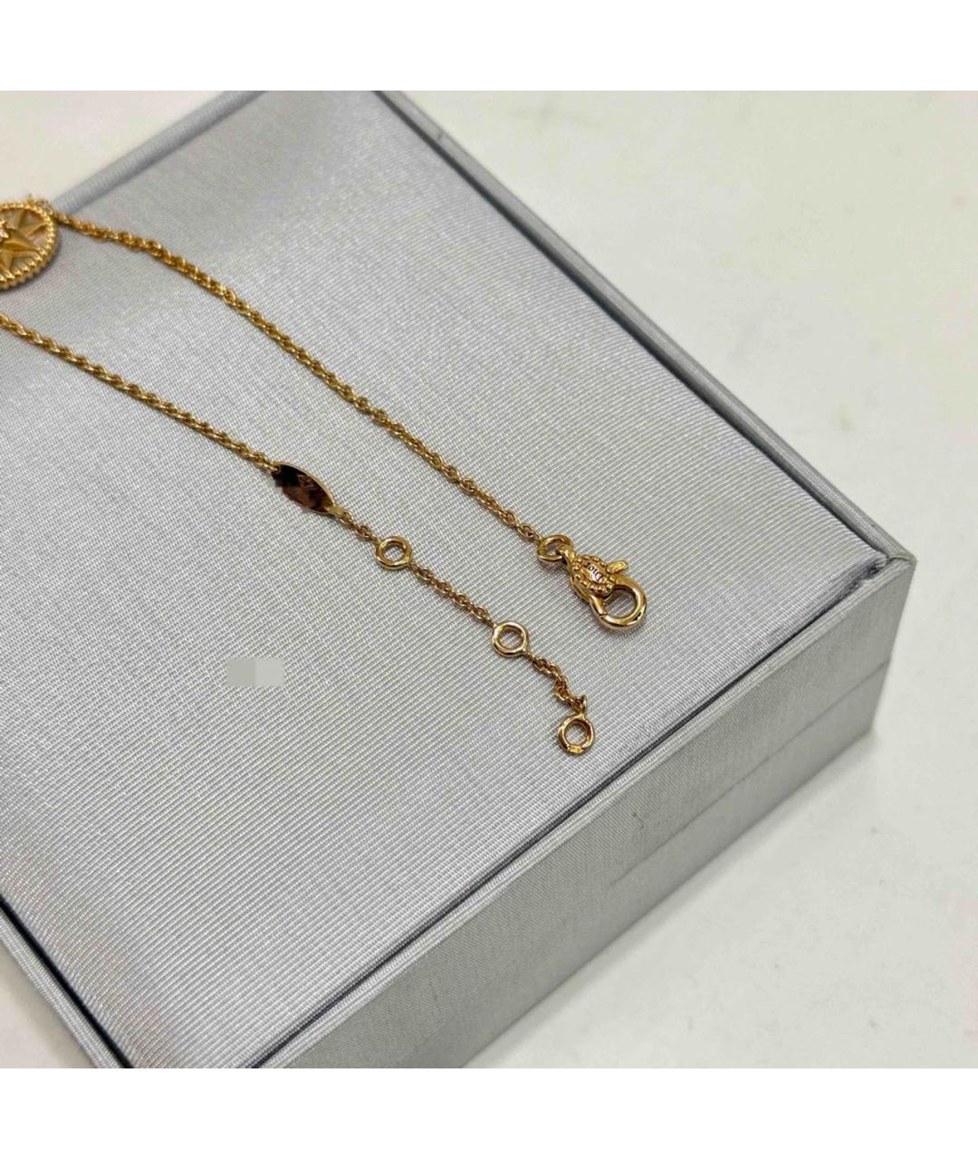 CHRISTIAN DIOR Белый браслет из желтого золота, фото 5