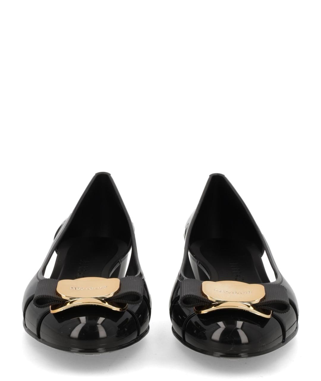 FERRAGAMO Черные балетки, фото 3