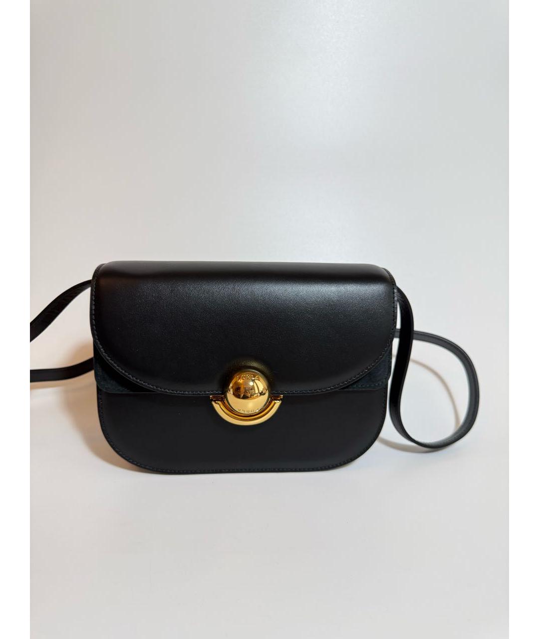 FURLA Черная кожаная сумка через плечо, фото 8