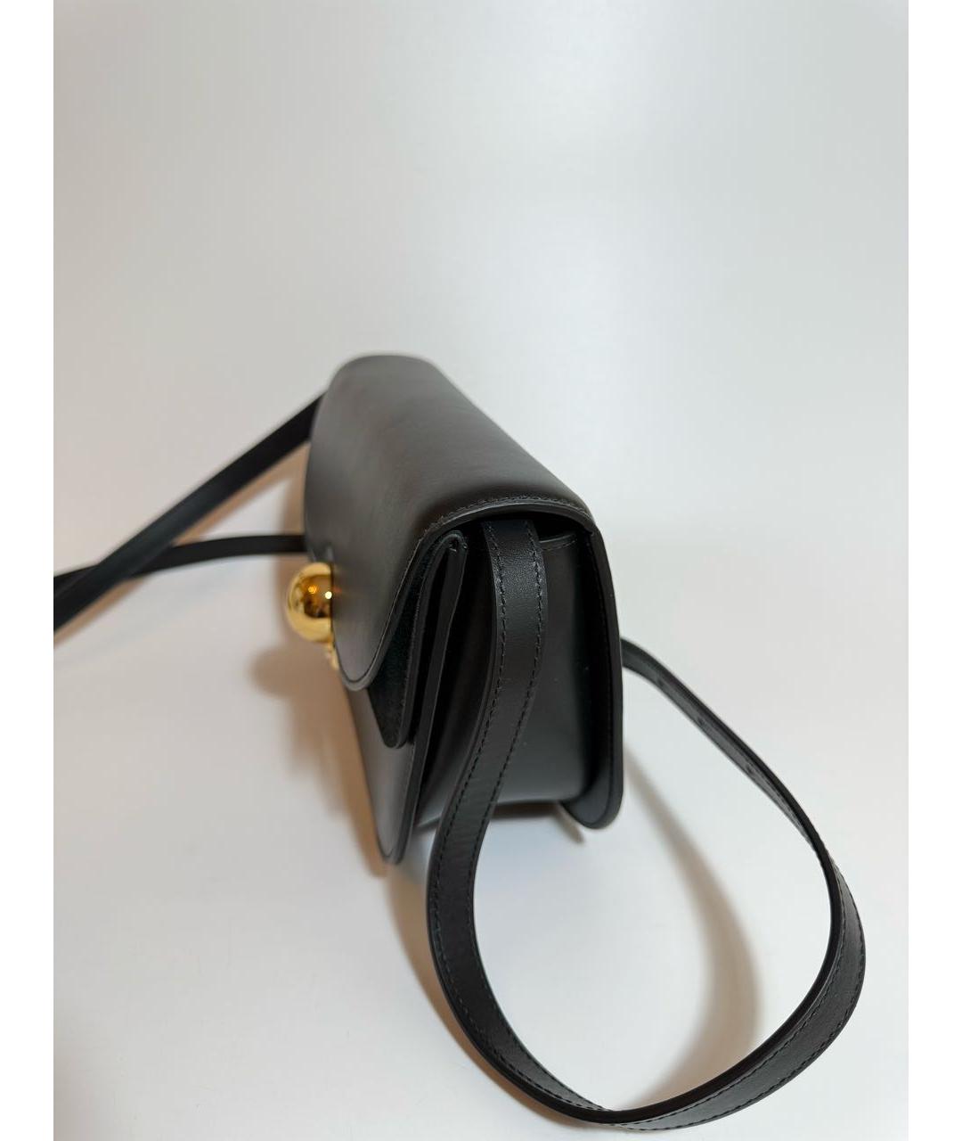 FURLA Черная кожаная сумка через плечо, фото 2