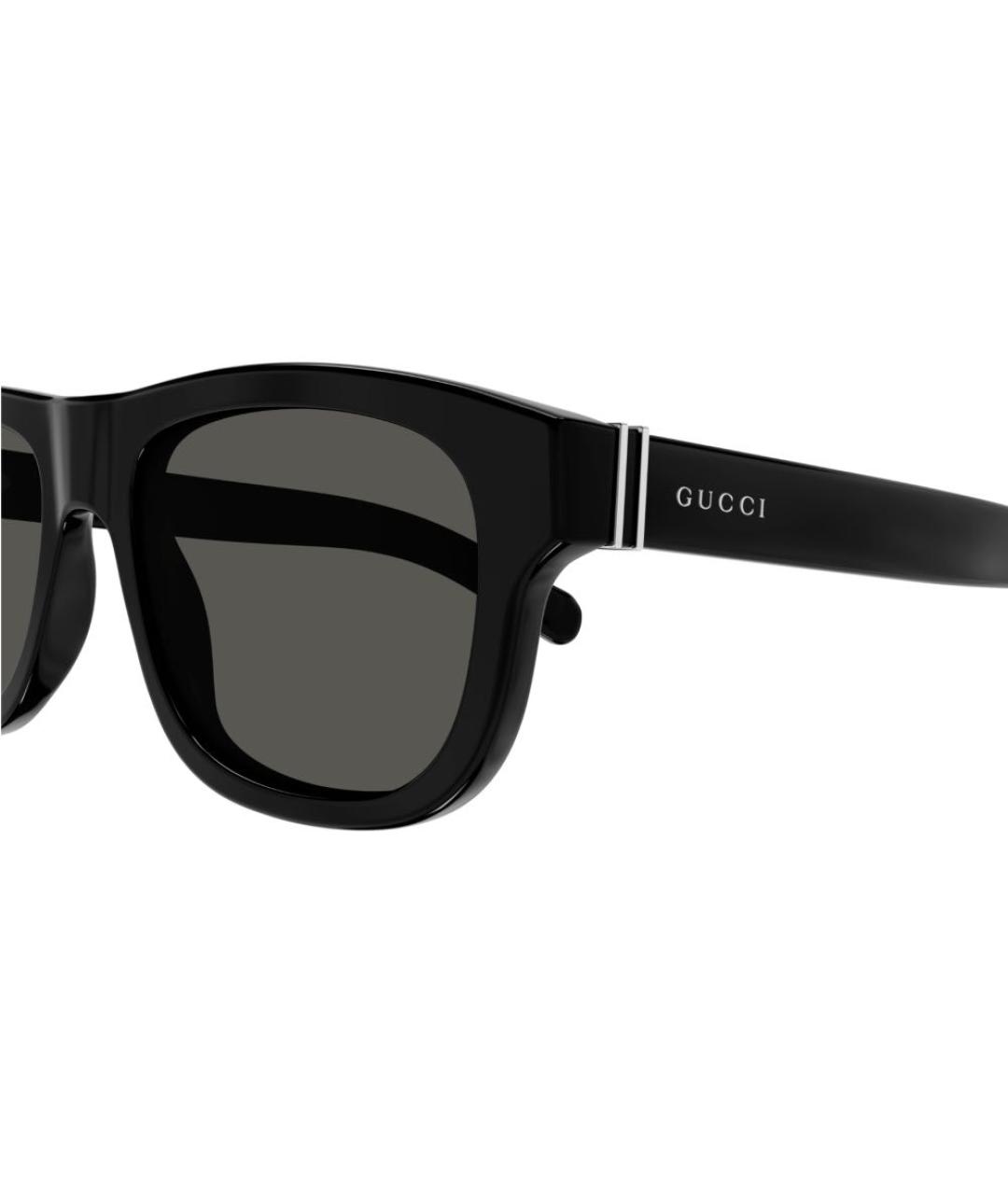 GUCCI Черные пластиковые солнцезащитные очки, фото 2