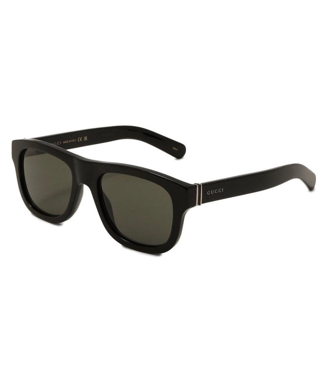 GUCCI Черные пластиковые солнцезащитные очки, фото 1
