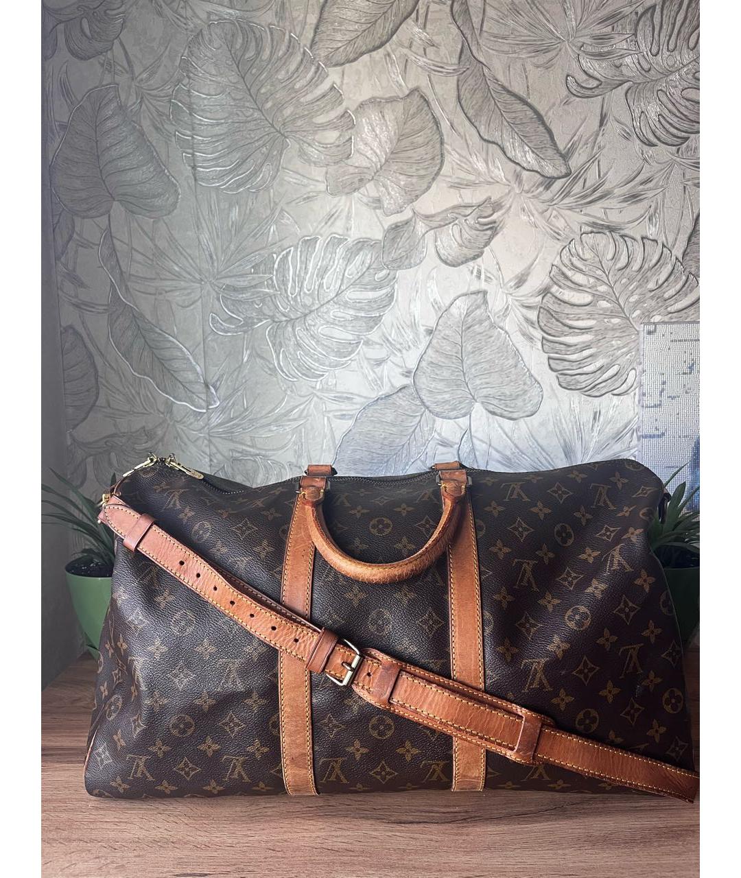 LOUIS VUITTON Коричневая дорожная/спортивная сумка, фото 2