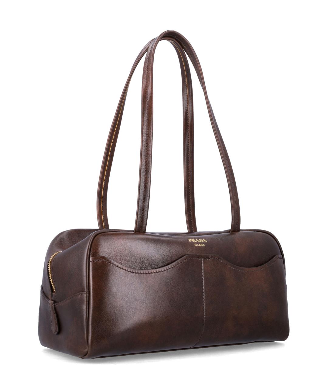 PRADA Кожаная сумка с короткими ручками, фото 2