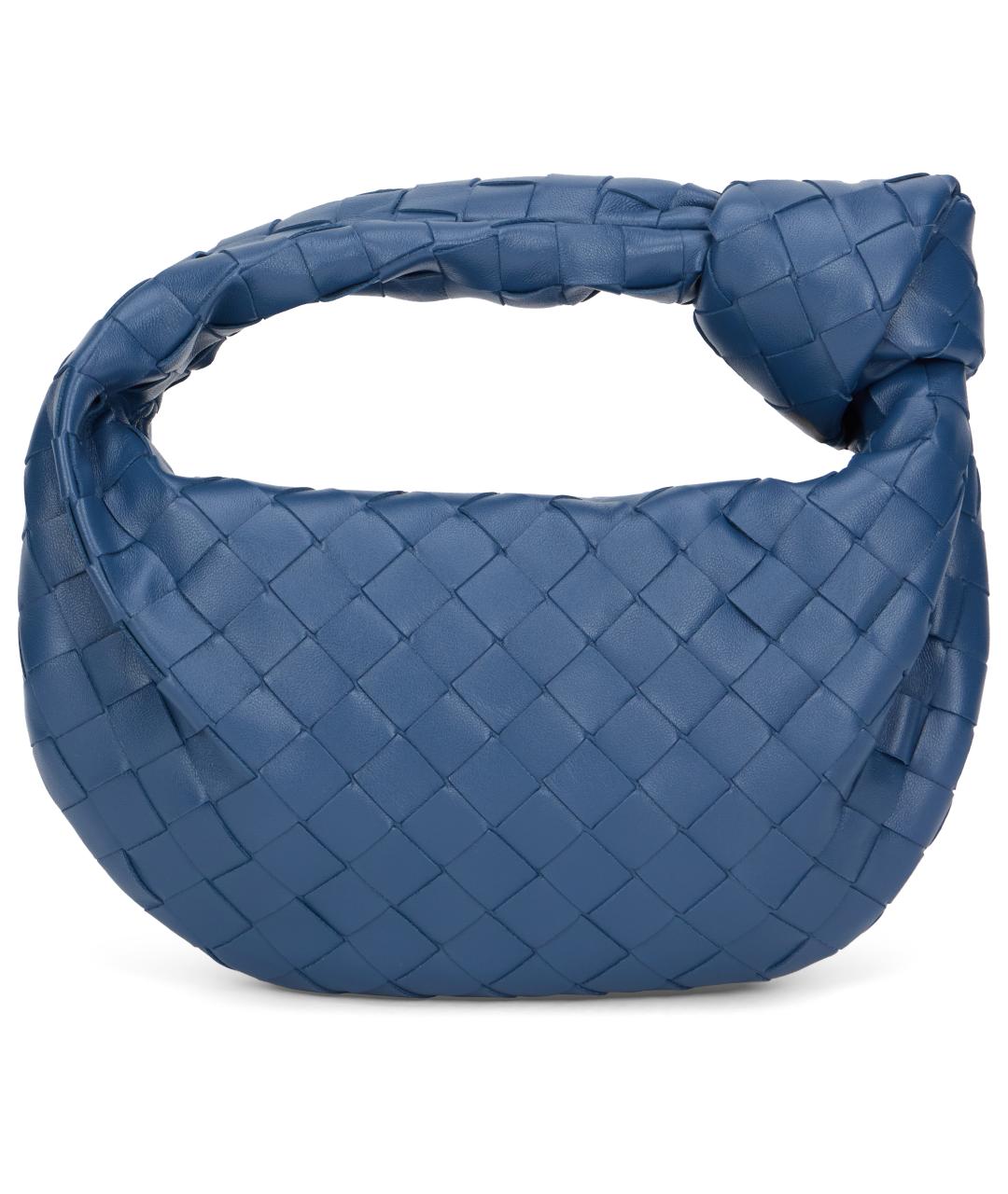 BOTTEGA VENETA Синяя кожаная сумка с короткими ручками, фото 2