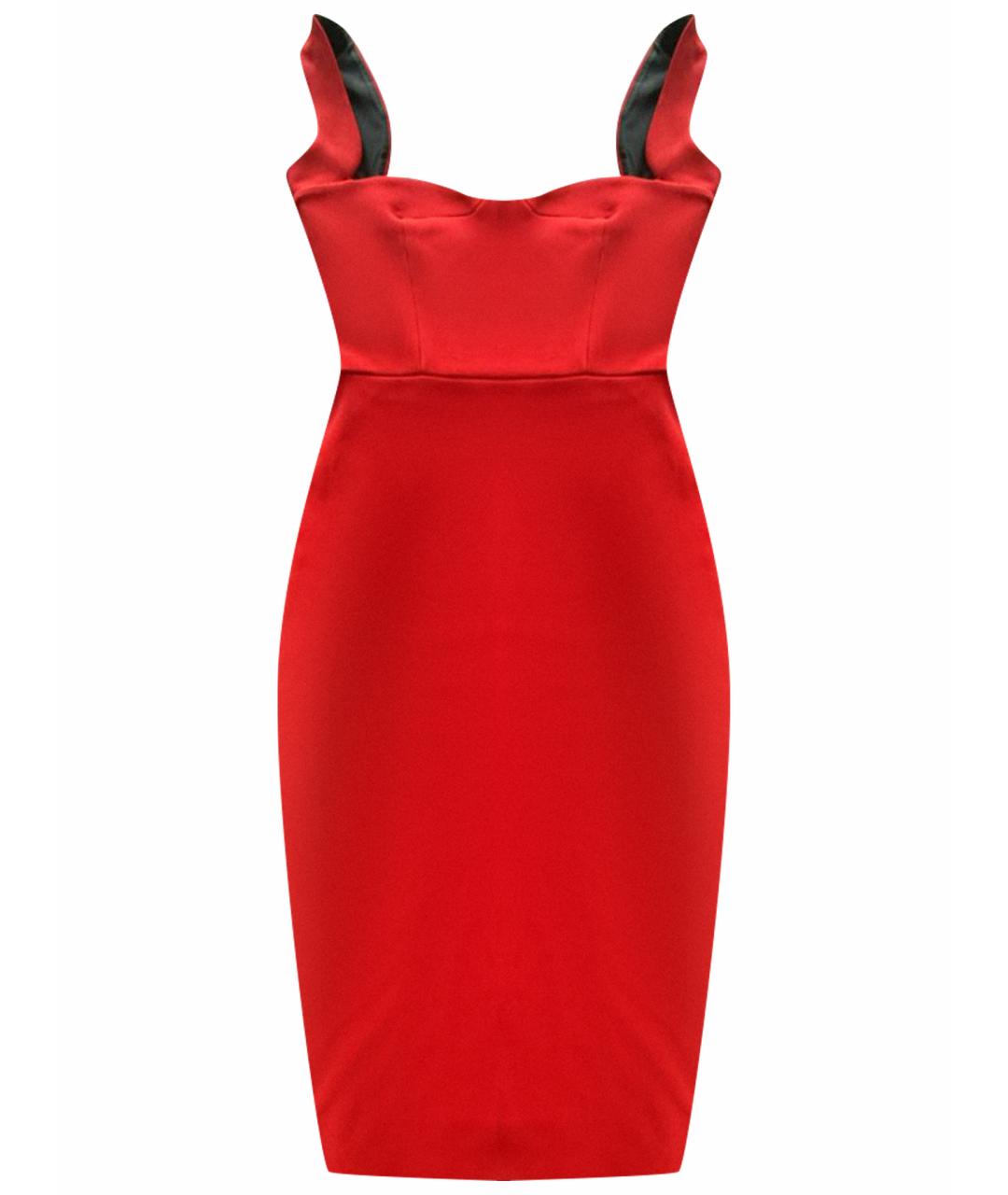 VICTORIA BECKHAM Красное коктейльное платье, фото 1
