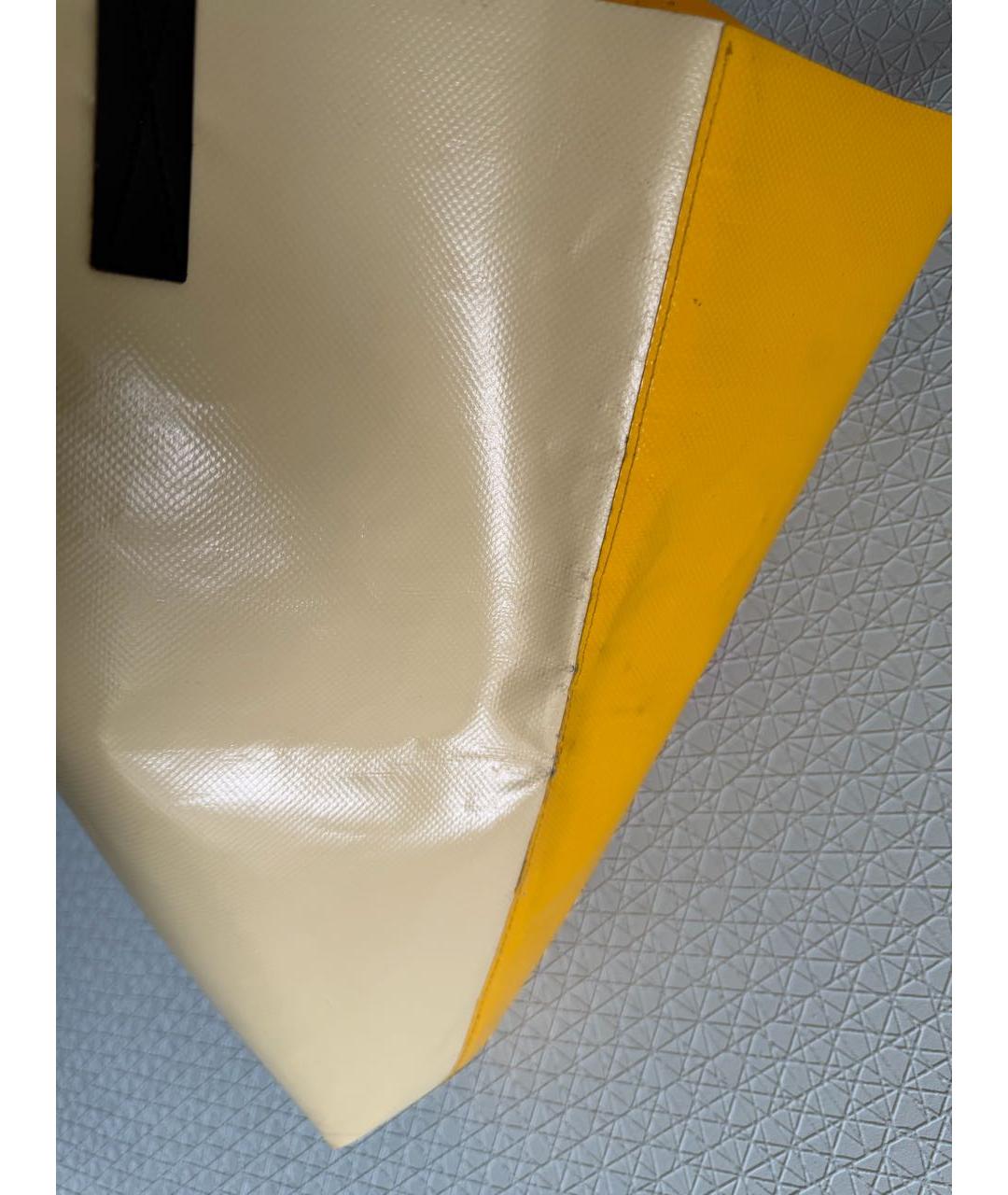 MARNI Горчичная сумка тоут, фото 7