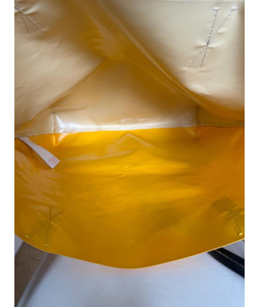 MARNI Горчичная сумка тоут, фото 4