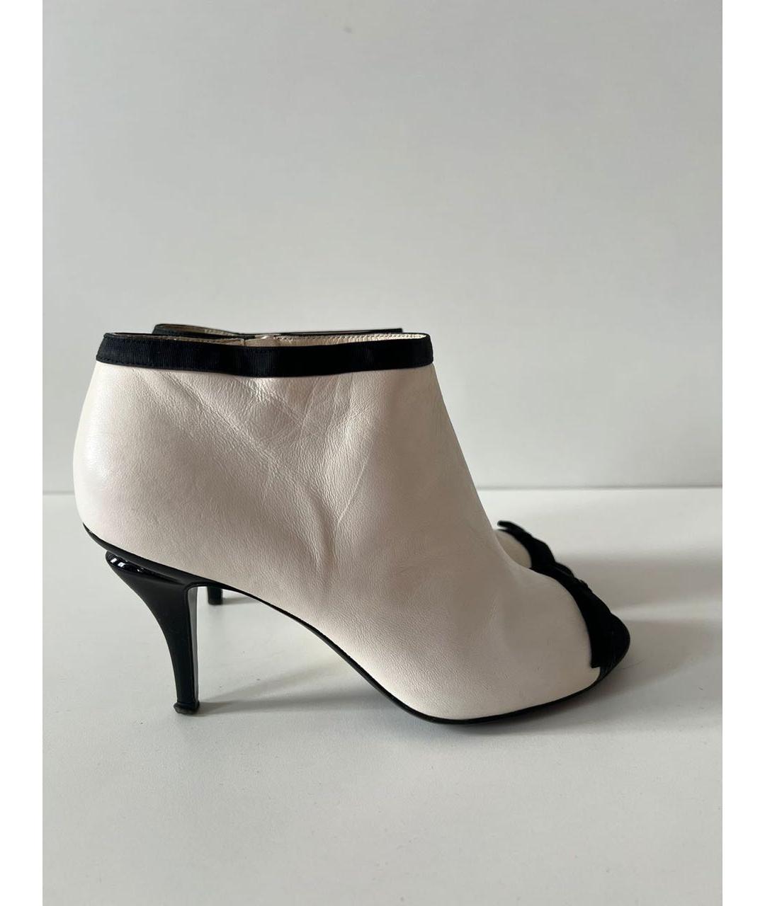 CHANEL Белые кожаные туфли, фото 9