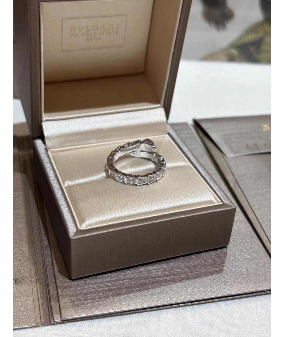 BVLGARI Серебряное кольцо из белого золота, фото 4