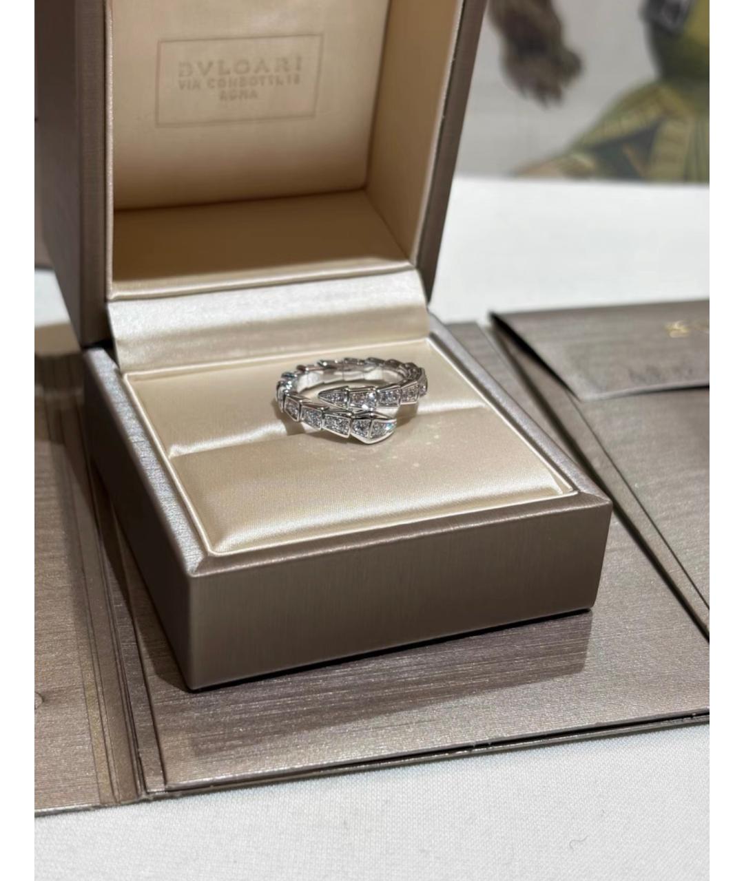 BVLGARI Серебряное кольцо из белого золота, фото 5