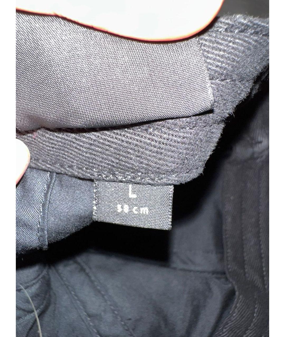 BALENCIAGA Черная хлопковая кепка, фото 3