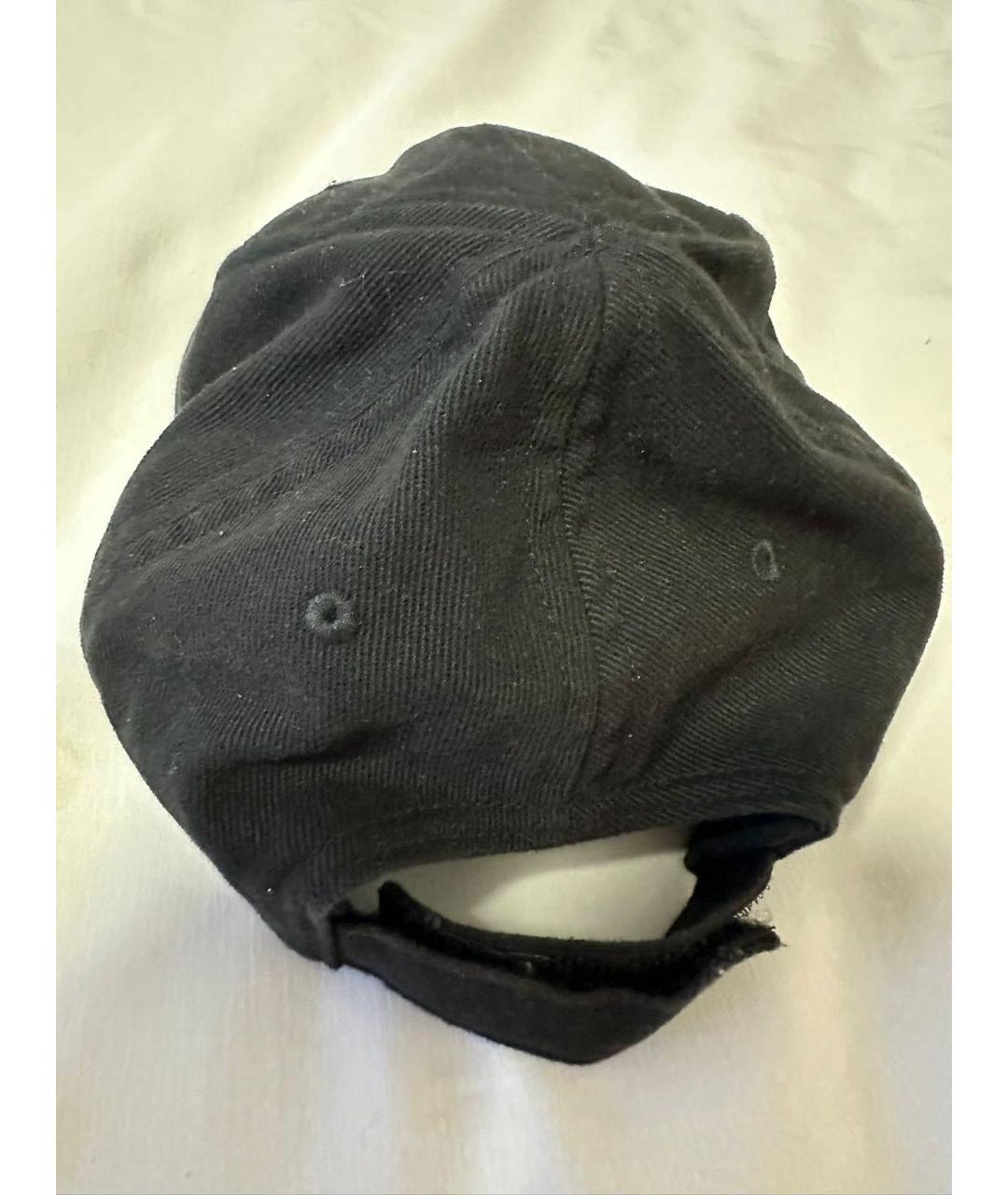 BALENCIAGA Черная хлопковая кепка, фото 4