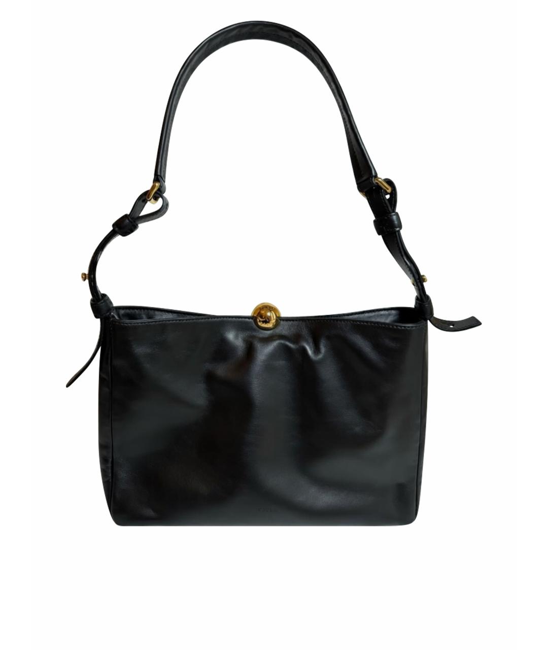 FURLA Черная кожаная сумка через плечо, фото 9