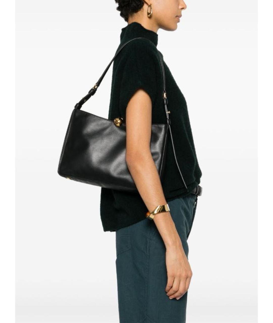 FURLA Черная кожаная сумка через плечо, фото 8