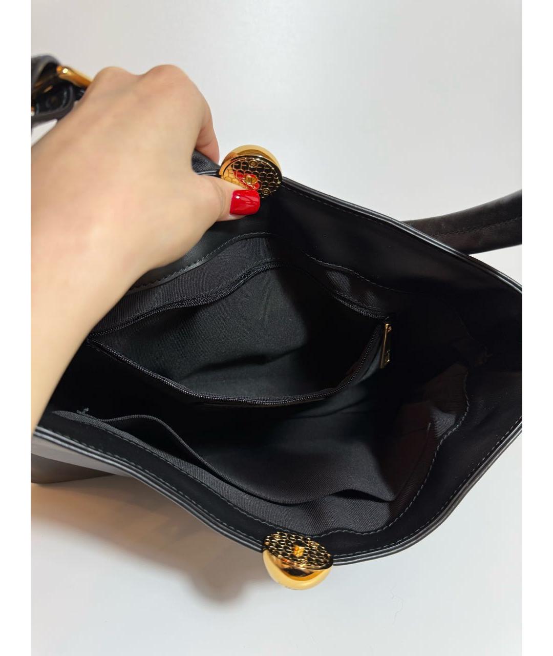 FURLA Черная кожаная сумка через плечо, фото 5