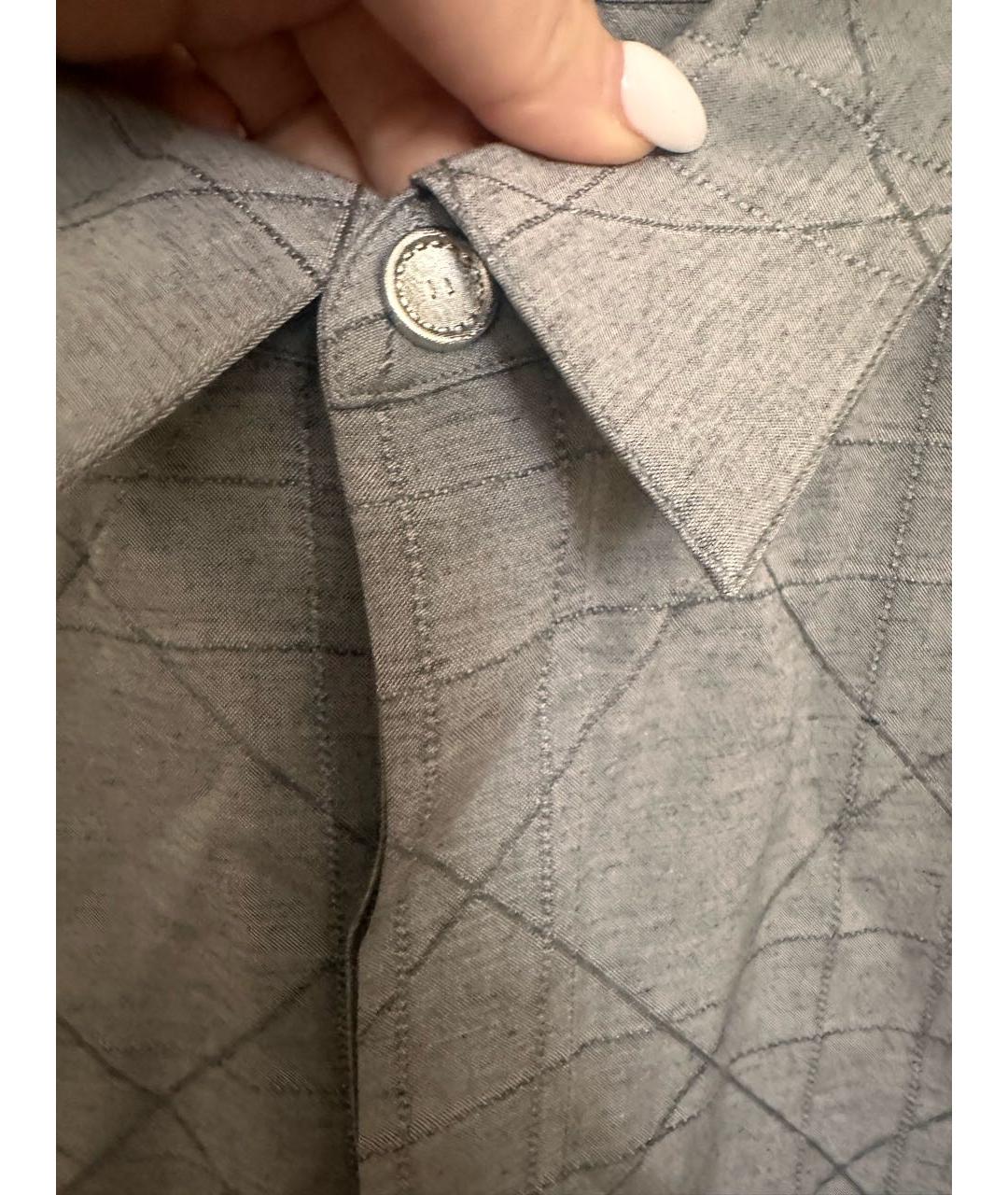 CHRISTIAN DIOR Серая классическая рубашка, фото 5