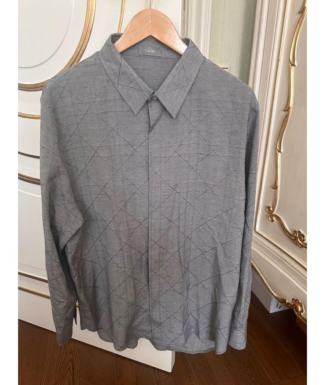 CHRISTIAN DIOR Серая классическая рубашка, фото 7