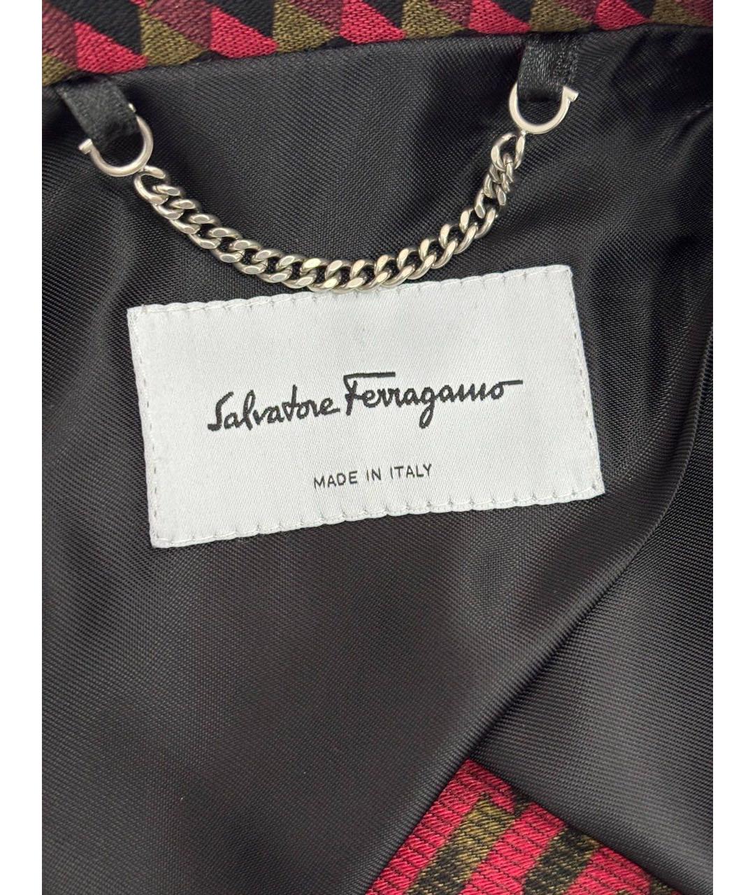 FERRAGAMO Бордовый жакет/пиджак, фото 3