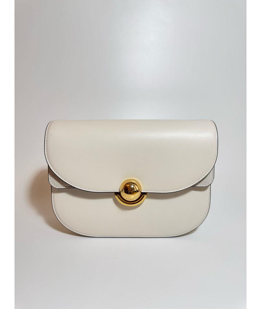 FURLA Белая кожаная сумка через плечо, фото 8