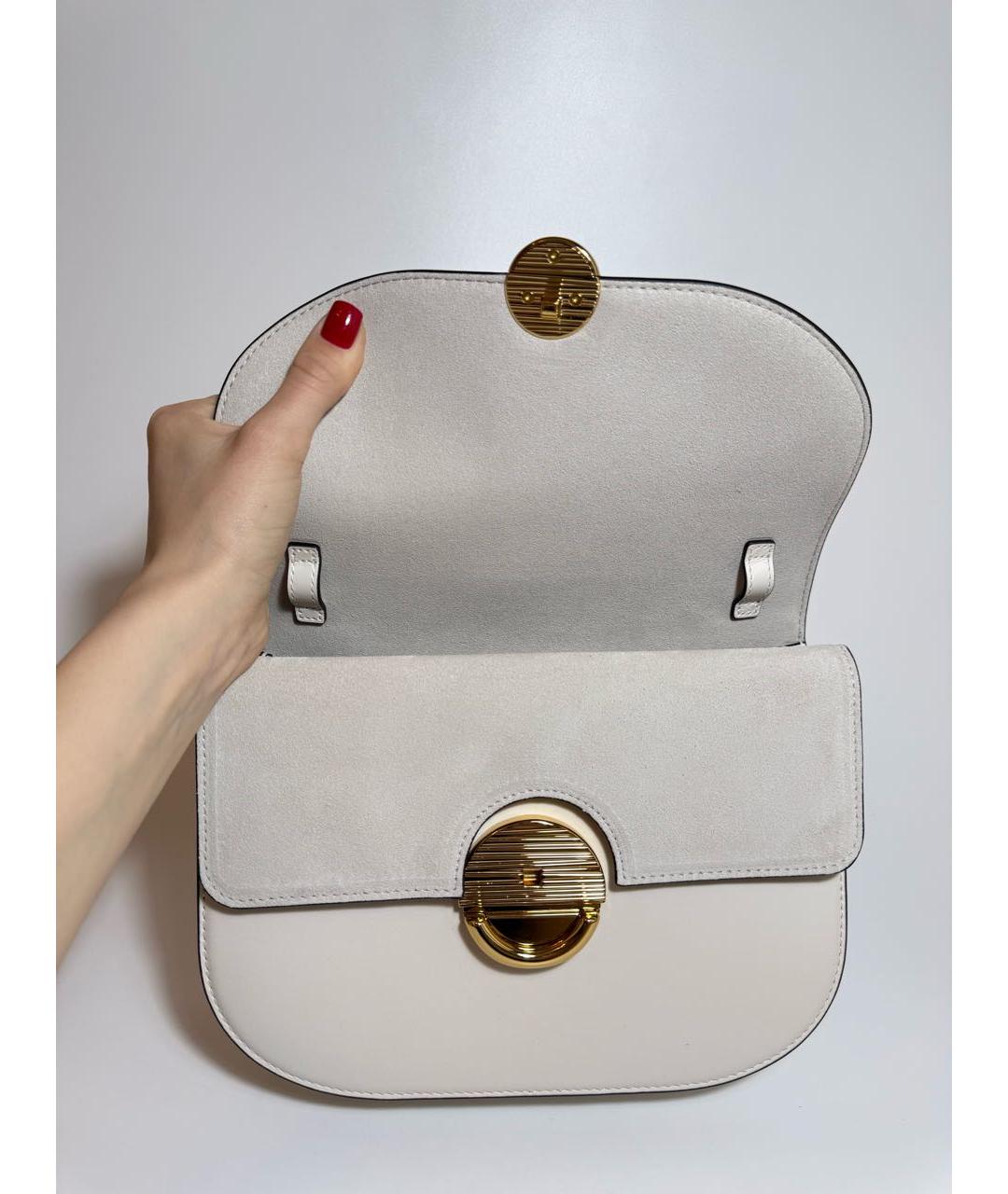 FURLA Белая кожаная сумка через плечо, фото 4