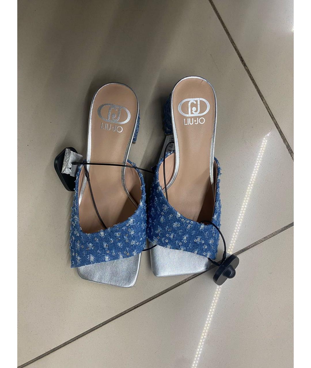 LIU JO Синие мюли, фото 2