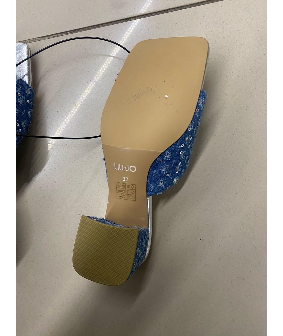 LIU JO Синие мюли, фото 7