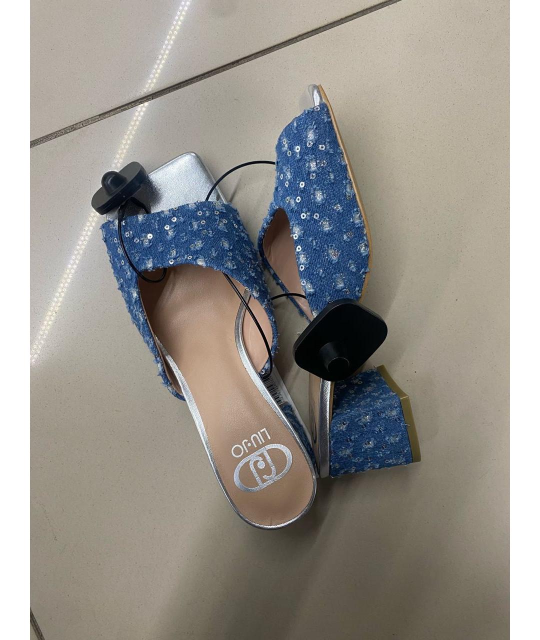 LIU JO Синие мюли, фото 4