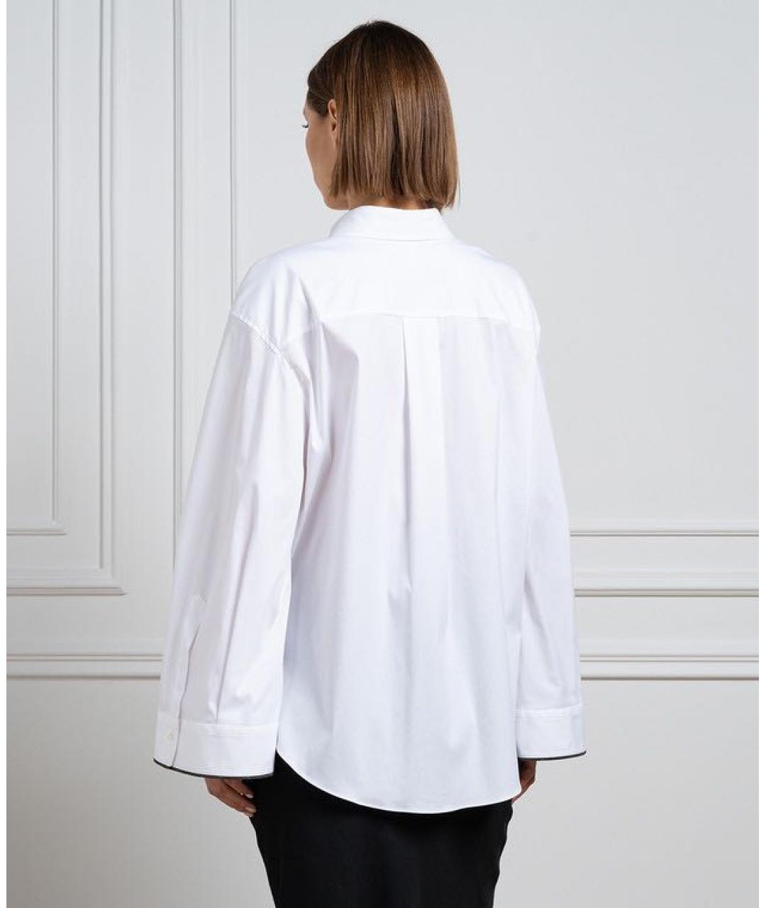 BRUNELLO CUCINELLI Белая хлопковая рубашка, фото 2