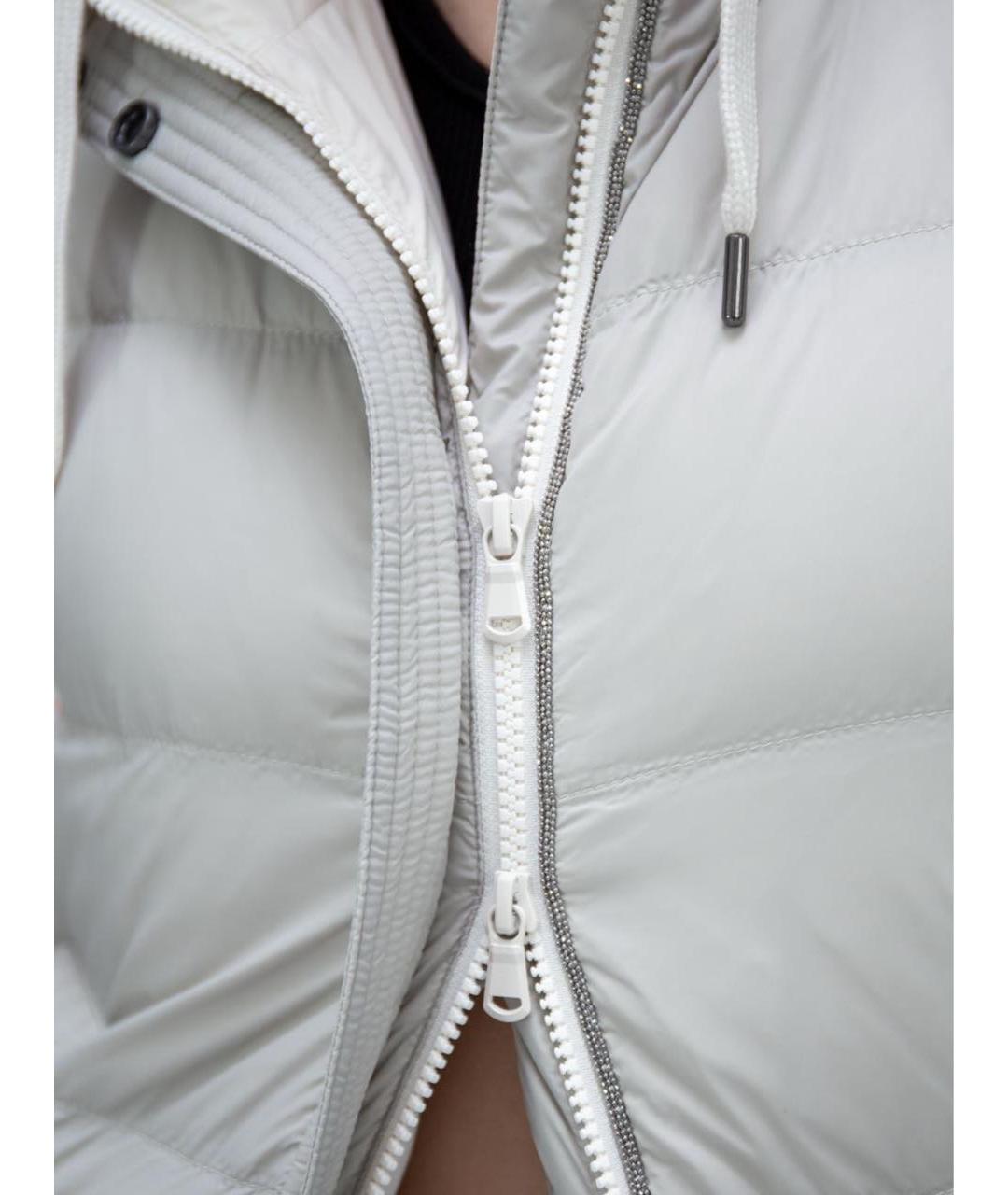 BRUNELLO CUCINELLI Серый жилет, фото 3