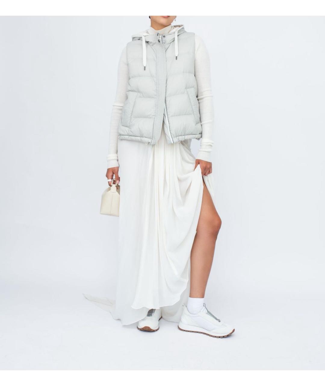 BRUNELLO CUCINELLI Серый жилет, фото 4