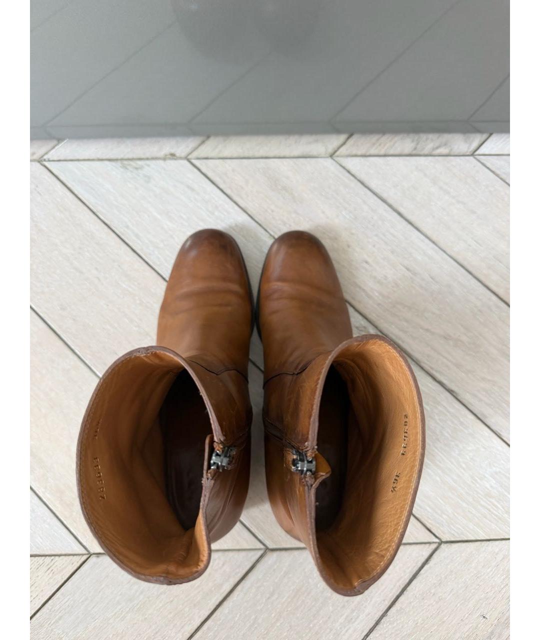 GUCCI Коричневые кожаные ботинки, фото 3