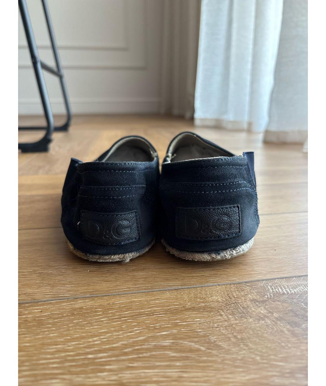 DOLCE&GABBANA Черные замшевые эспадрильи, фото 4