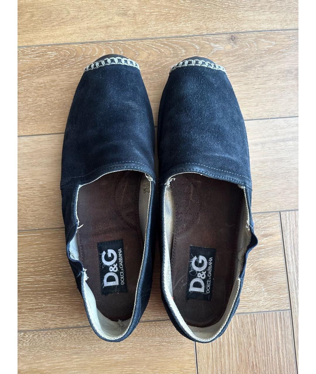 DOLCE&GABBANA Черные замшевые эспадрильи, фото 3