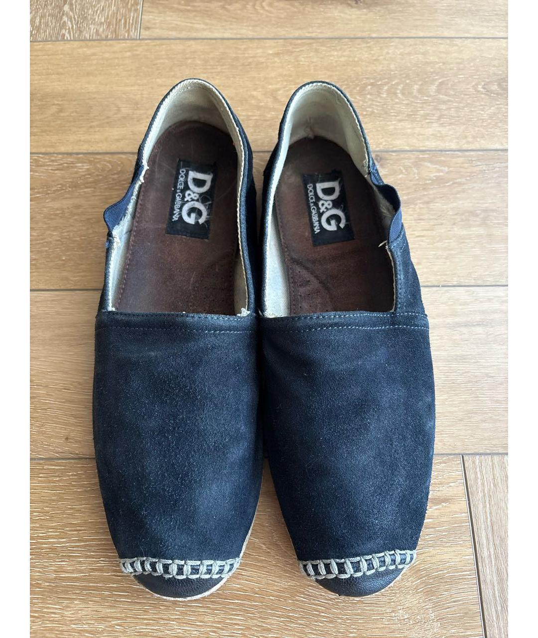 DOLCE&GABBANA Черные замшевые эспадрильи, фото 2