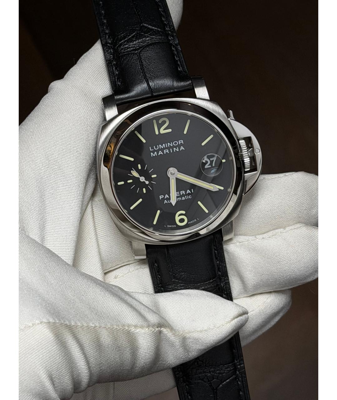 PANERAI Черные часы, фото 2
