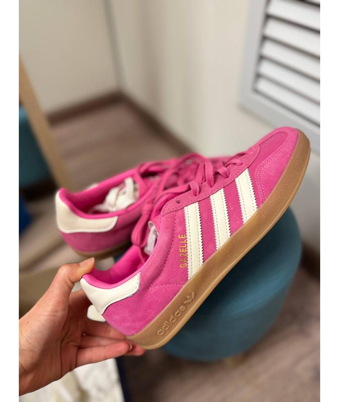 ADIDAS Фуксия замшевые кеды, фото 2