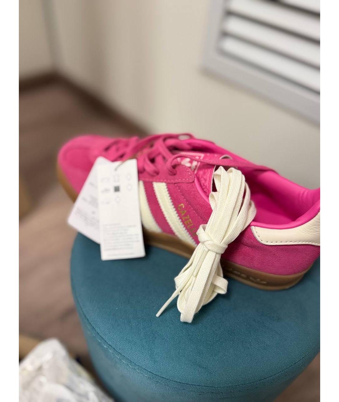 ADIDAS Фуксия замшевые кеды, фото 4