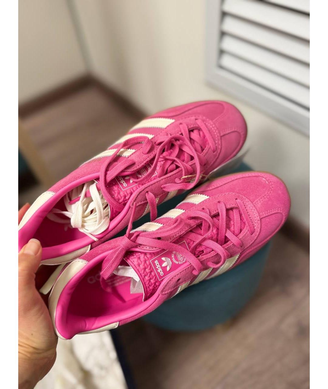 ADIDAS Фуксия замшевые кеды, фото 3