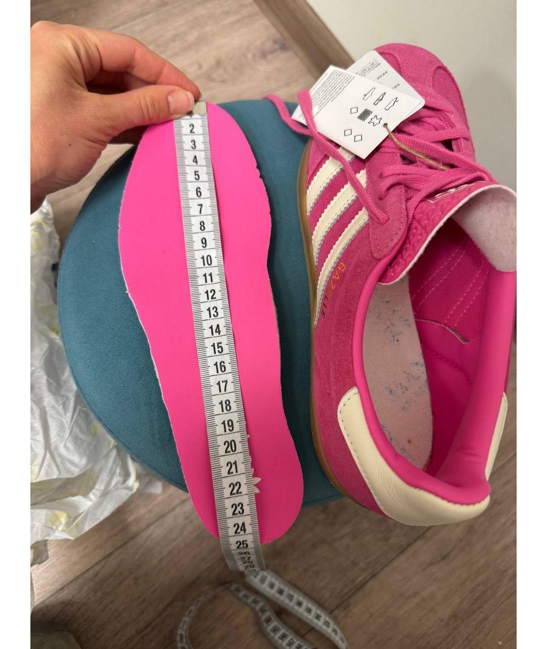 ADIDAS Фуксия замшевые кеды, фото 5