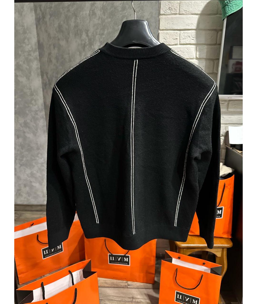 EMPORIO ARMANI Черный шерстяной джемпер / свитер, фото 3