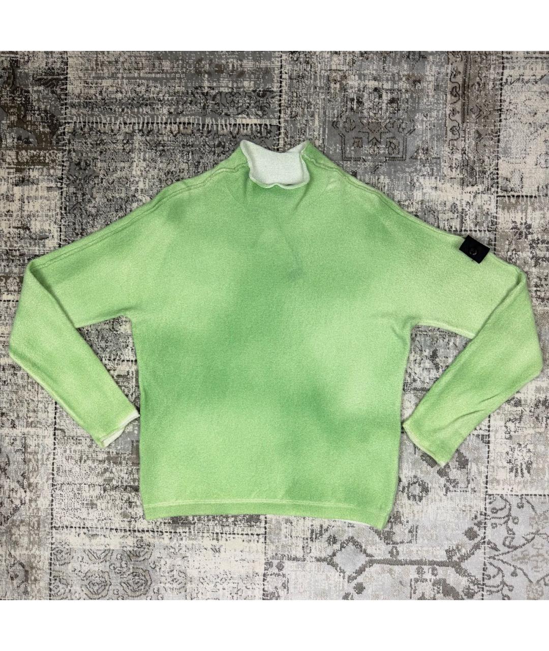 STONE ISLAND SHADOW PROJECT Салатовый хлопко-эластановый джемпер / свитер, фото 8